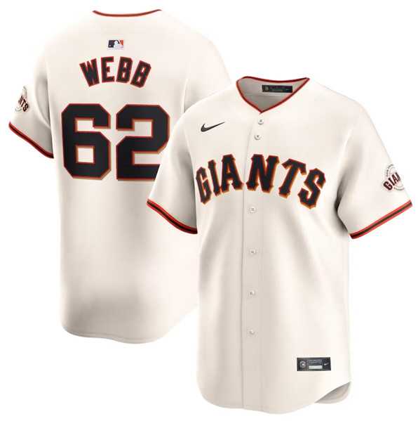 Men%27s San Francisco Giants #62 Logan Webb Cream Cool Base Stitched Baseball Jersey Dzhi->san francisco giants->MLB Jersey
